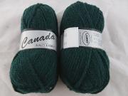 1 ball  wool Canada green forest 072  Lammy Yarns