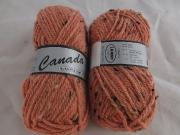 1 ball  wool Canada tweed salmon 480 Lammy Yarns