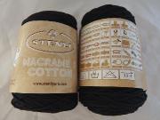 1 ball 200 g Macramé Cotton black 04 Stenli