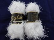 1 ball fur Salsa white 005 Lammy Yarns