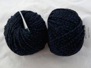 1 ball big  pure wool n° 8 black blue 115