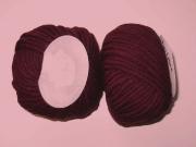1 ball pure wool N° 8 burgundy 42 N° 12