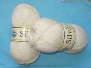 1 skein  wool - silk Silvija ecru 25