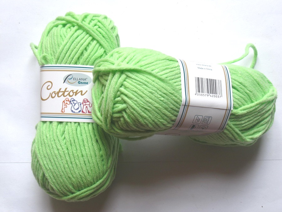1 pelote Cotton Soft vert anis 432 Rellana
