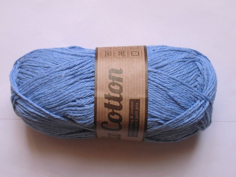 1 ball 100 gr  Eco Cotton blue jean 011 Lammy Yarns