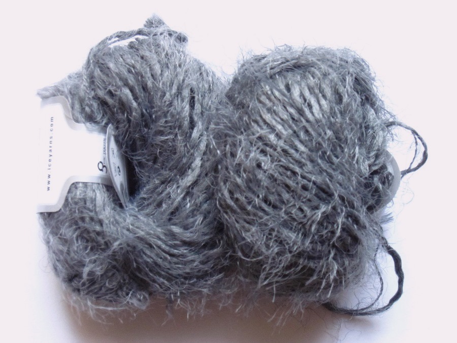 laine angora Pelote de laine multicolore en fibres de mohair douces tricot /à la main bleu clair