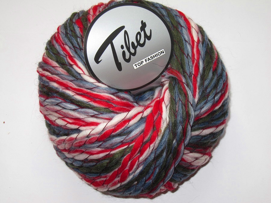 1 pelote grosse laine 100 gr Tibet 603 Lammy yarns