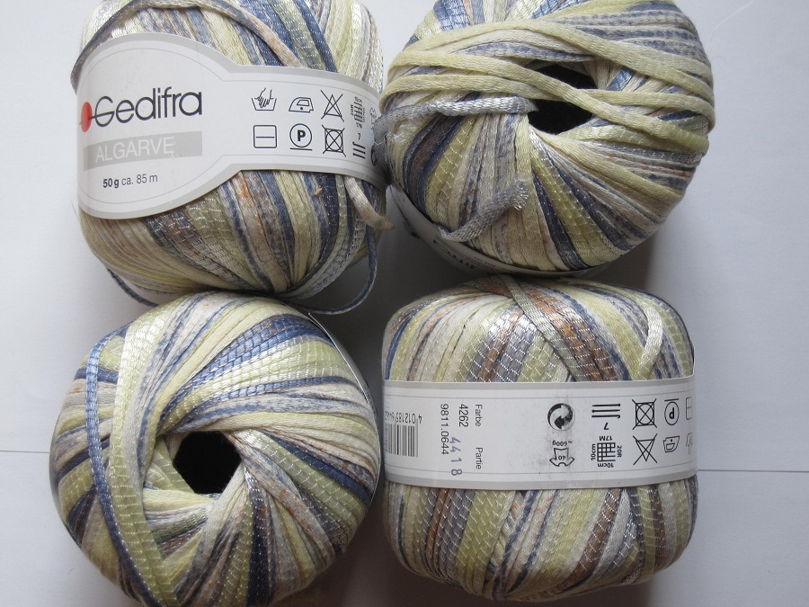 12 balls GEDIFRA cotton ribbon 4262 ALGARVE