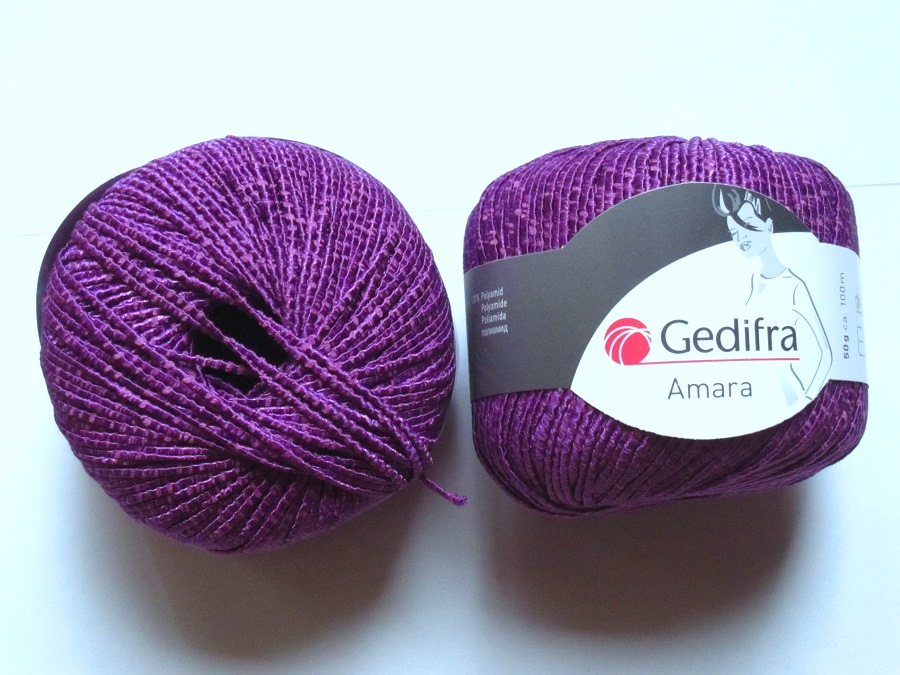 10 pelotes  Amara purple 03733 GEDIFRA