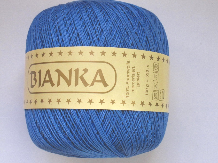 100 gr crochet cotton Bianka blue 612 Rellana