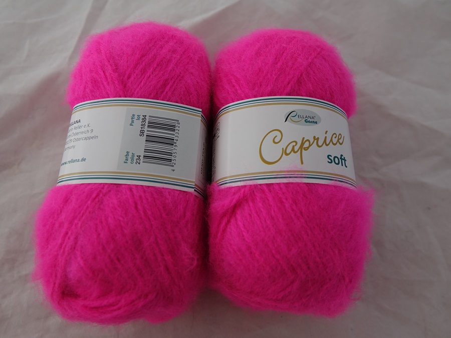 1 ball Caprice Soft pink fluo 234 Rellana