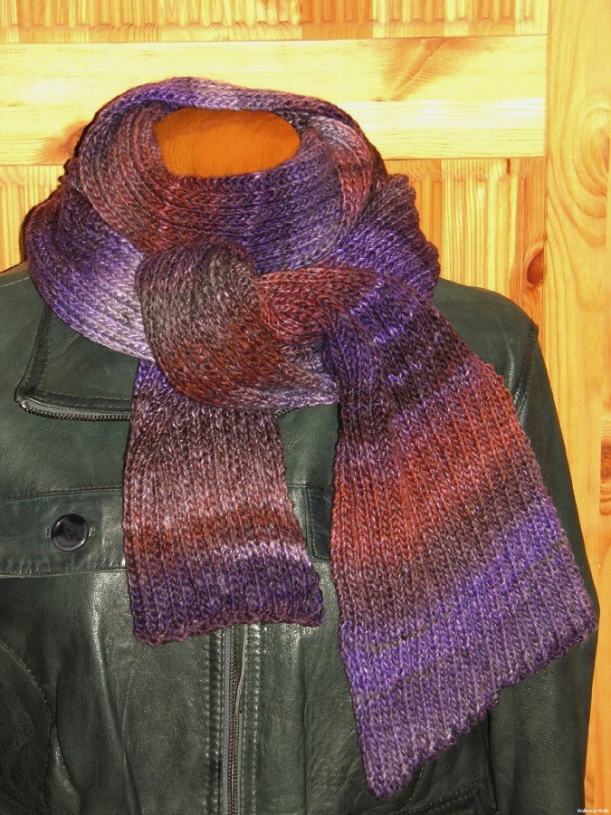 écharpe tricotée laine cinque 09 Lana grossa-1