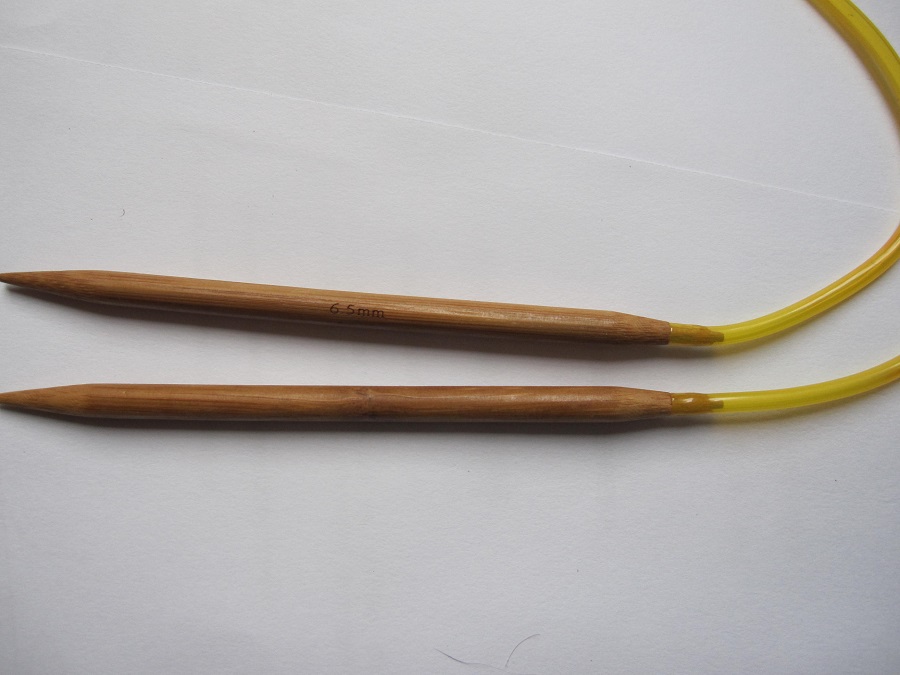 aiguille circulaire en bambou N° 6,5(taille US :-)120 cm