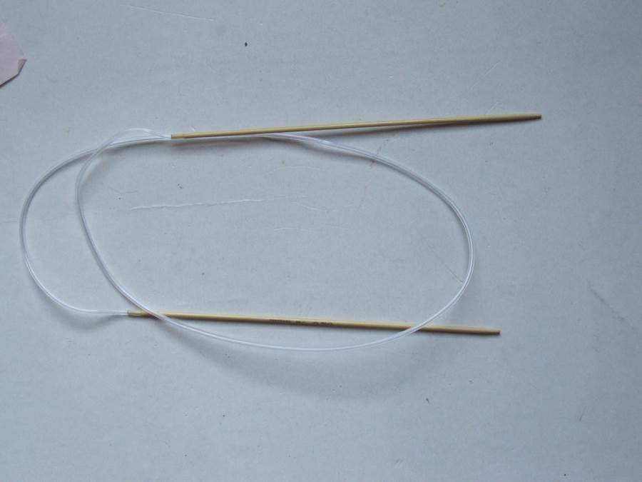 aiguille circulaire en bambou N° 2 (taille US :0 )80 cm