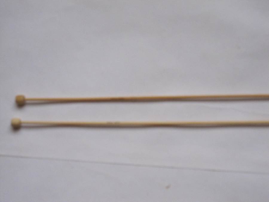 aiguilles droites en bambou N° 2,25 taille US 1-35 cm