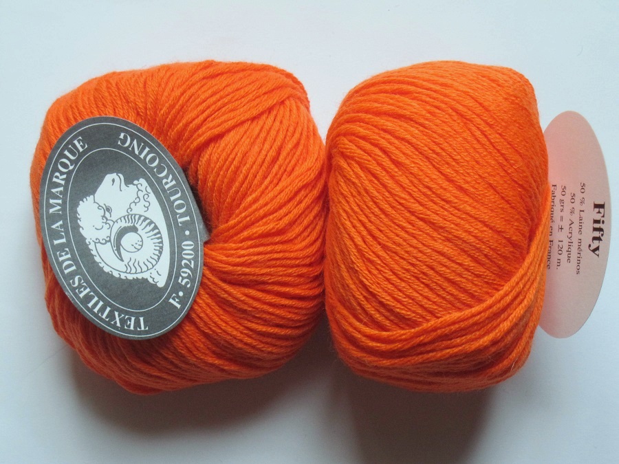 1 ball  merino  fifty Textile de la marque orange 310