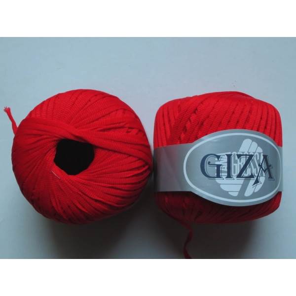 1 ball  cotton red 95 Giza Lana Grossa