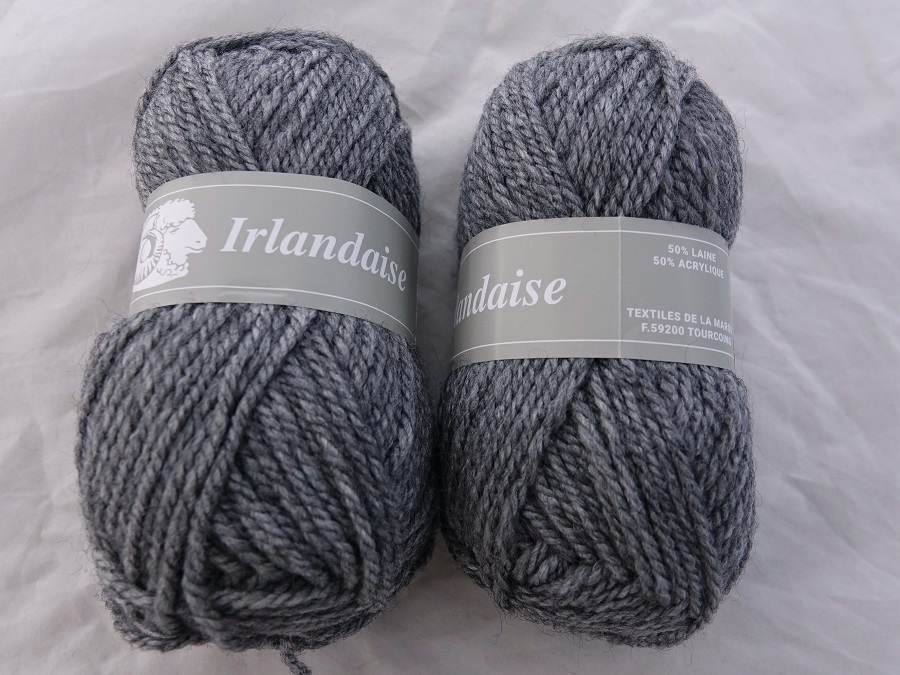 1 Pelote Irlandaise gris chiné 67 Textiles de la marque