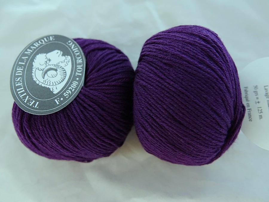 1 Pelote Kashwool violet 406 textiles de la marque