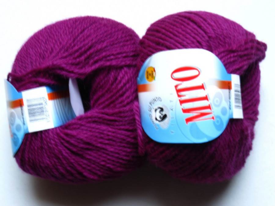 1 ball Ornaghi filati Mito purple 506
