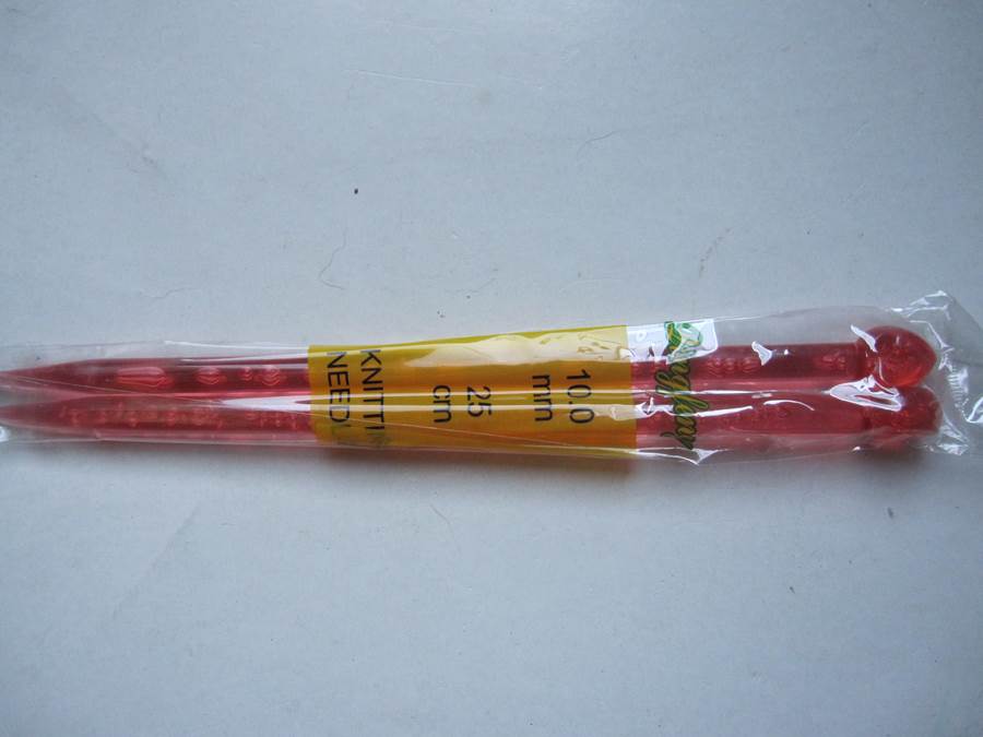Straight plastic needles No.10(U.S. size 15-) -25 Cm