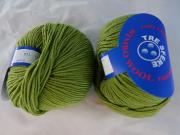 1 Pelote mérinos Bimbo Wool vert prairie 21
