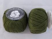 1 pelote 80 laine mérinos-20 cachemire vert véronèse 326