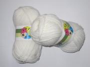 1 pelote laine 70 Soft Wool blanc 1 Rial Filati