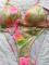 Maillot De Bain 2 Pièces Bikini + Paréo Assorti fleurs roses et jaunes