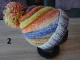 1 Bonnet à godrons 60 laine multicolore au choix Couleur : couleur 2